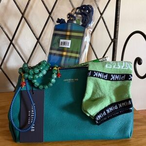 Kate Spade Plaid Lanyard NWT PLUS++